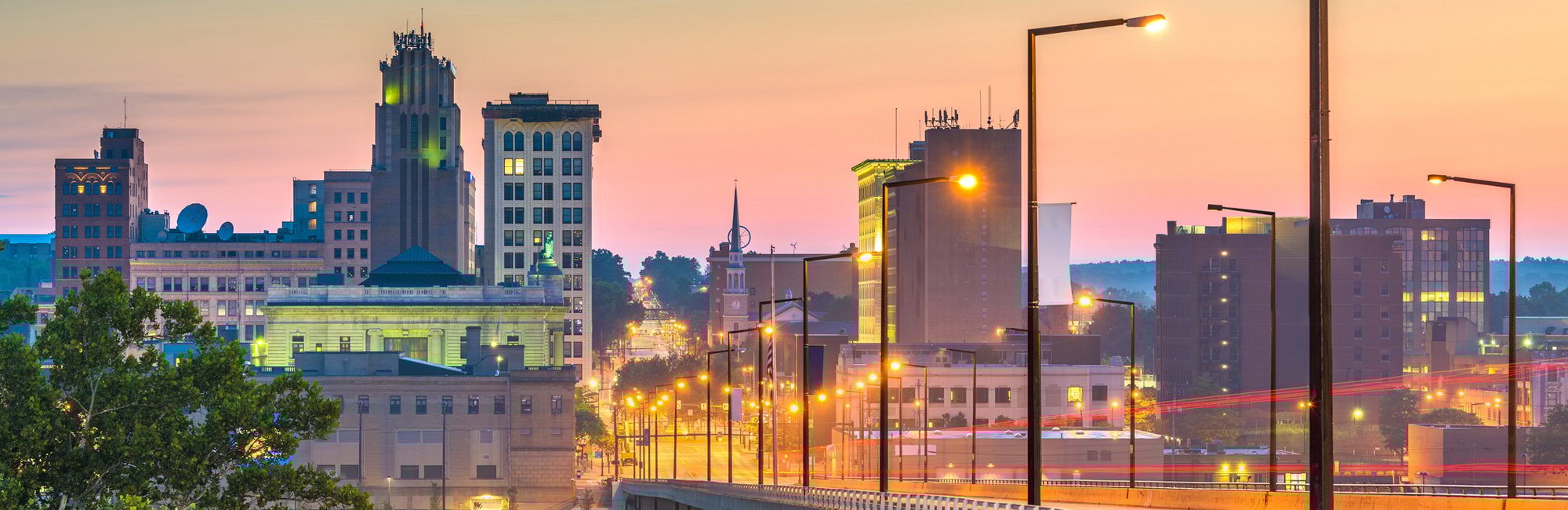 a city skyline