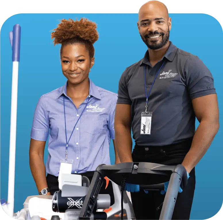 People with equipment ready to do deep cleaning