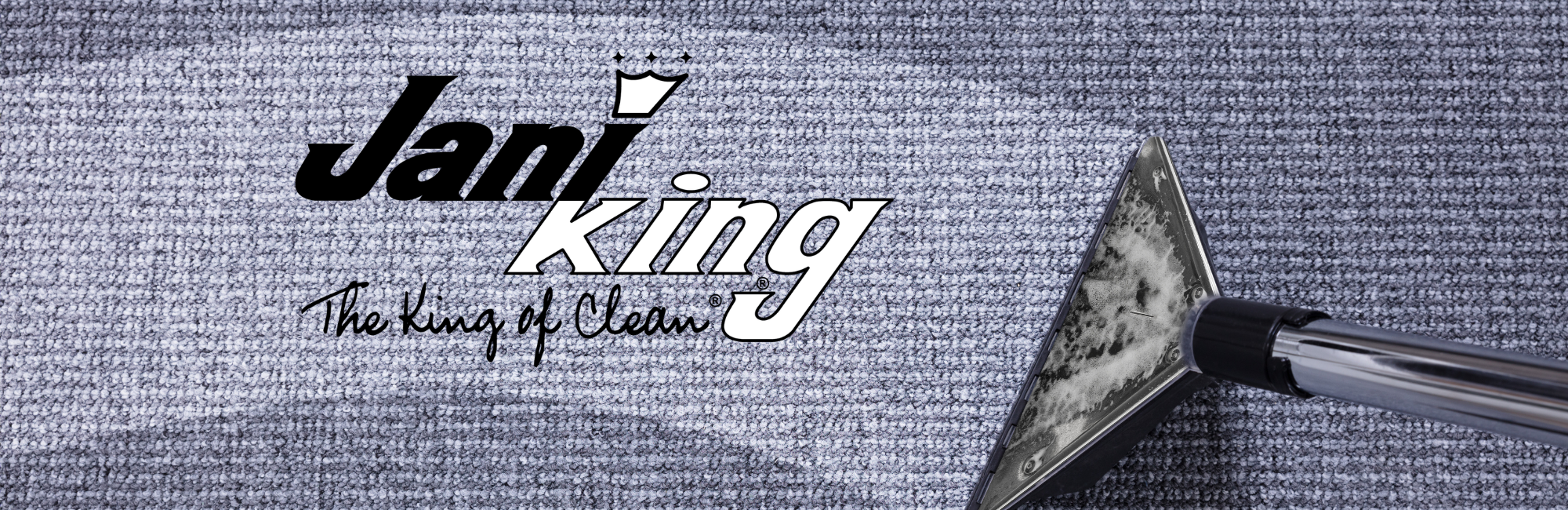 Carpet cleaning with Jani-King logo.